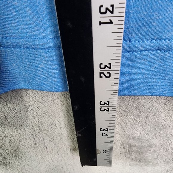 Mens Light Blue Footjoy Polo Shirt Mill Steel Logo Polyester & Spandex Size 2XL - Picture 8 of 9